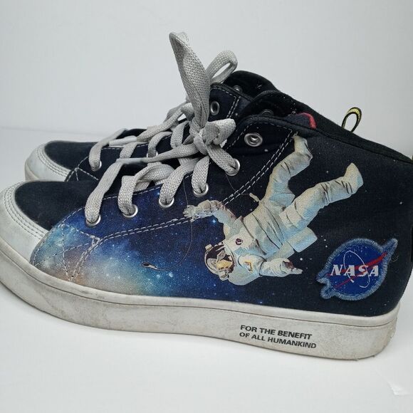 Skechers nasa lace up sneakers kids size 3 - Picture 5 of 8